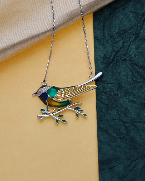 Bird Chain in 92.5 Silver