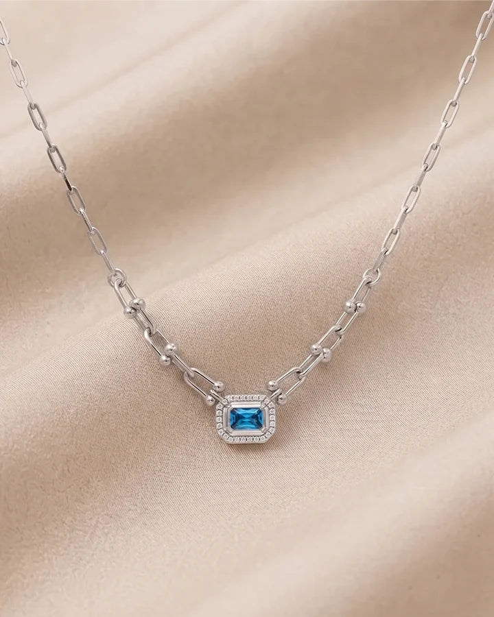 Solitaire Chain in 92.5 Silver