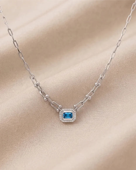 Solitaire Chain in 92.5 Silver