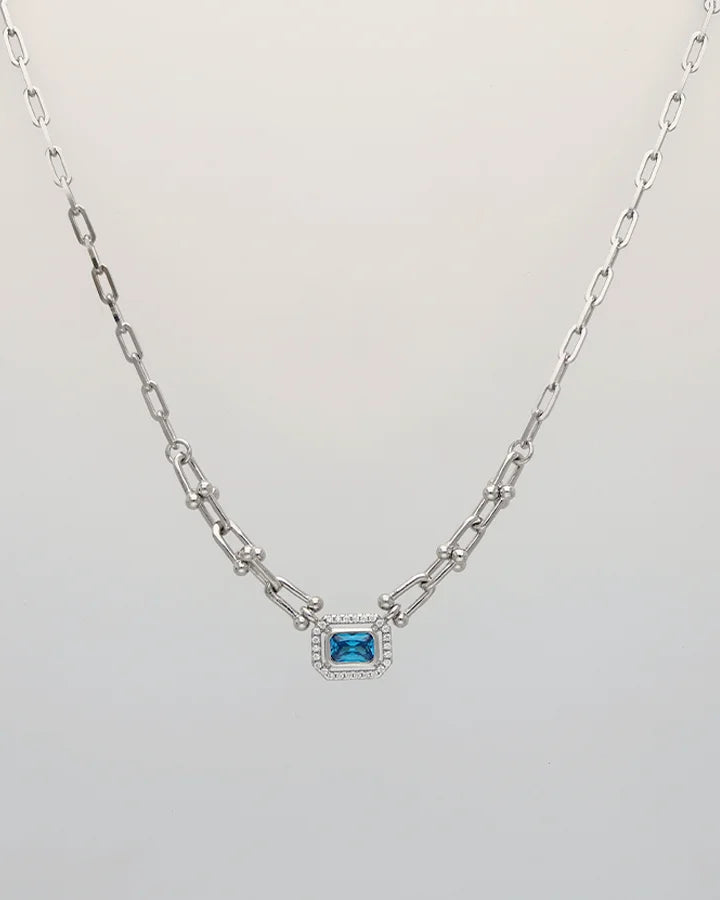 Solitaire Chain in 92.5 Silver