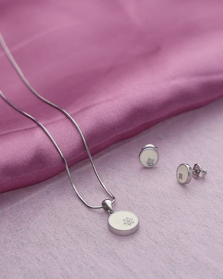 Ivory Charm Duo in 92.5 Silver