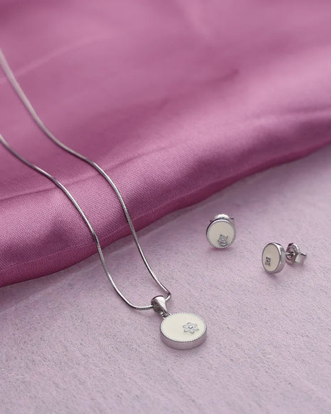 Ivory Charm Duo in 92.5 Silver