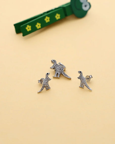 Dino Shimmer Pendant Set in 92.5 Silver