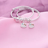 Kitty Blossom Baby Kadli in 92.5 Silver