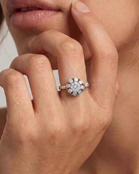 Adjustable Fan Ring in 92.5 Silver