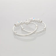 Blossom Bells Baby Kadli in 92.5 Silver