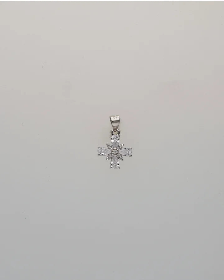 Floret Charm Duo in 92.5 Silver