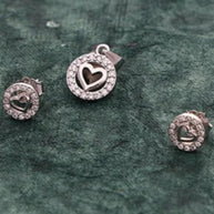HeartAura Charm Duo in 92.5 Silver