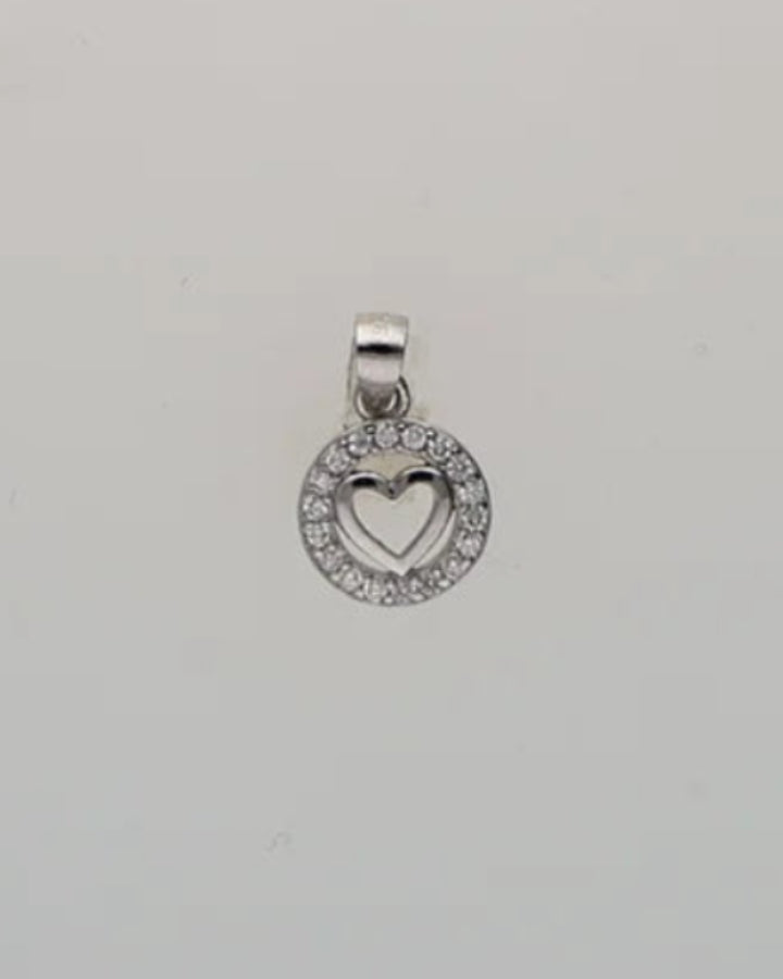 HeartAura Charm Duo in 92.5 Silver