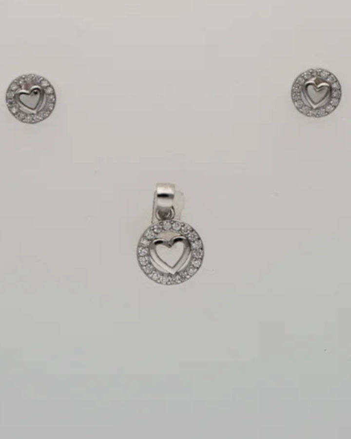 HeartAura Charm Duo in 92.5 Silver