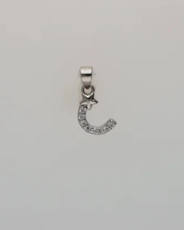 Crescent Charm Duo in 92.5 Silver