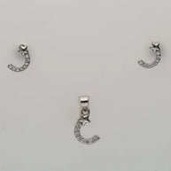 Crescent Charm Duo in 92.5 Silver