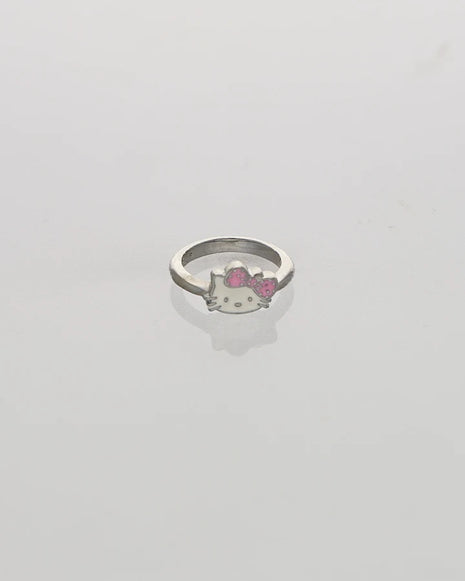 Enchanted Cat Baby Ring in 92.5 Silver