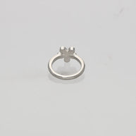 Blossom Glow Red Enamel Baby Ring in 92.5 Silver