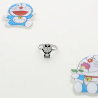 Green Doraemon Baby Ring in 92.5 Silver