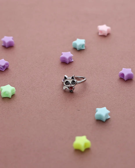 Ruby Whisker Baby Ring in 92.5 Silver