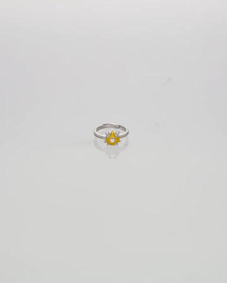 Sunny Ladybug Baby Ring in 92.5 Silver