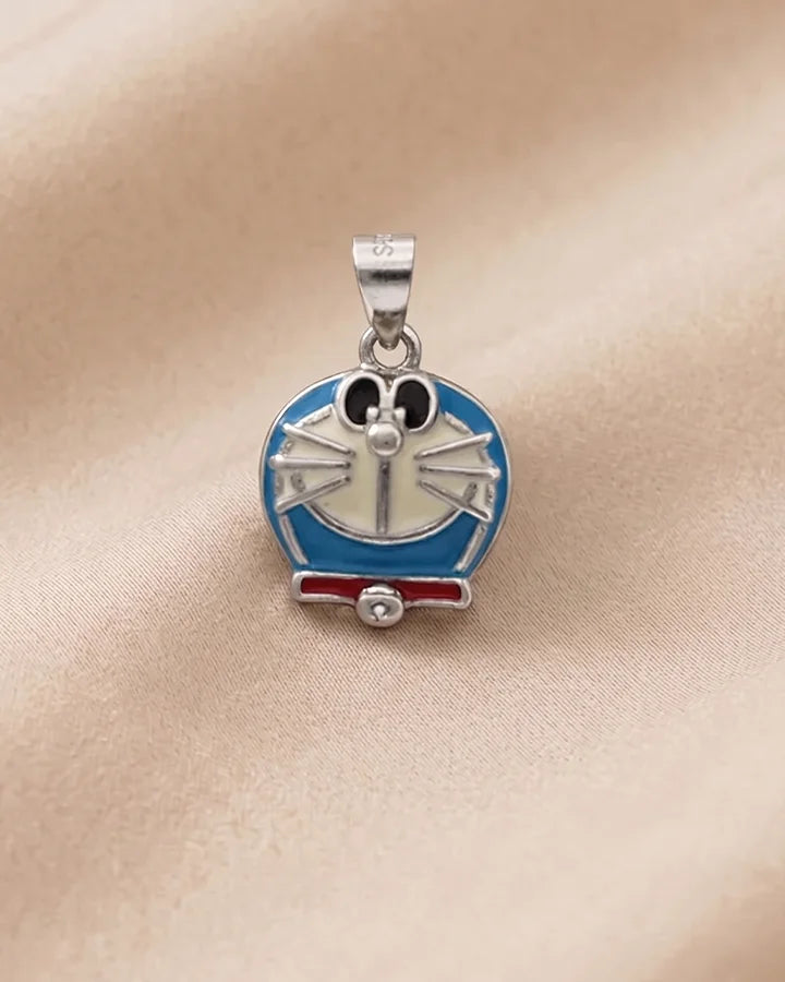 Doraemon Pendant in 92.5 Silver
