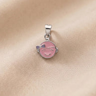 Pink Giggles Pendant in 92.5 Silver