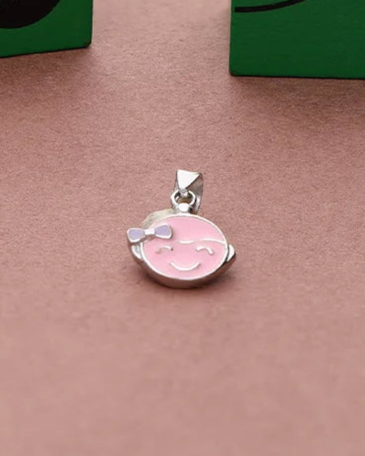 Pink Giggles Pendant in 92.5 Silver