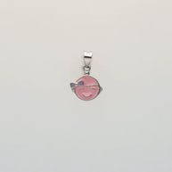 Pink Giggles Pendant in 92.5 Silver