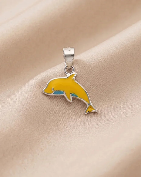 Dolphin Pendant in 92.5 Silver