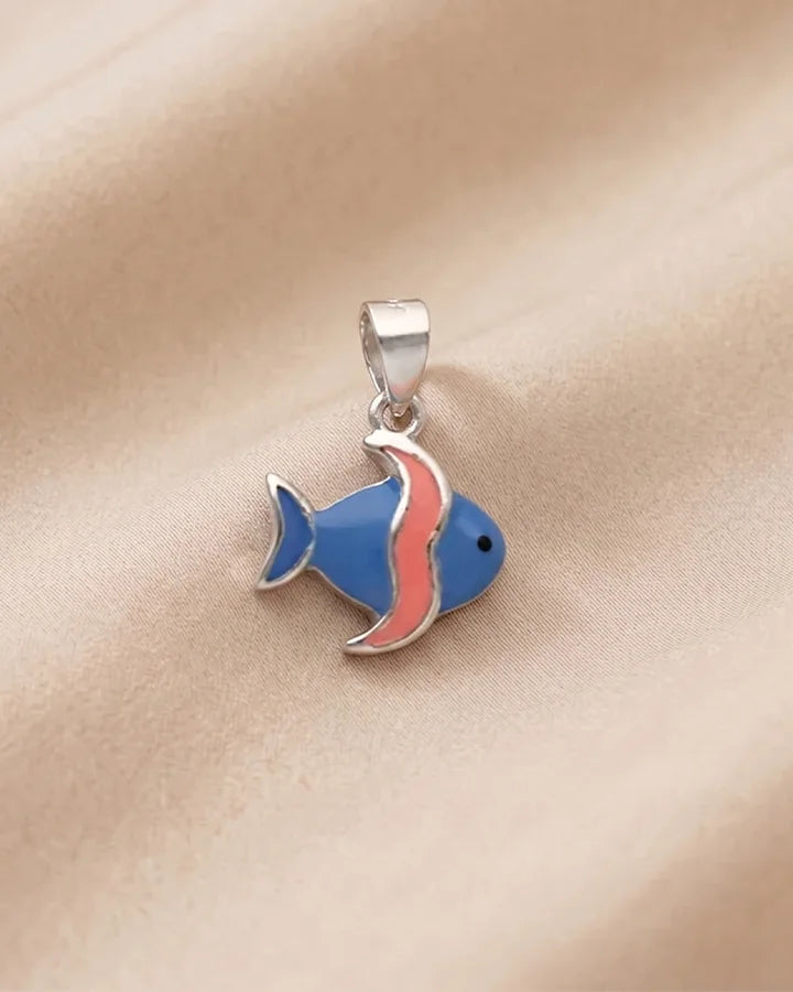 Fish Pendant in 92.5 Silver