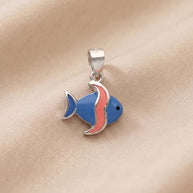 Fish Pendant in 92.5 Silver