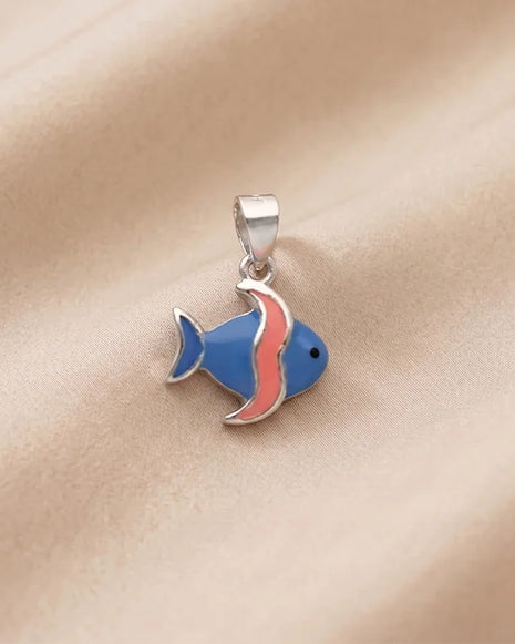 Fish Pendant in 92.5 Silver