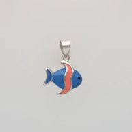 Fish Pendant in 92.5 Silver