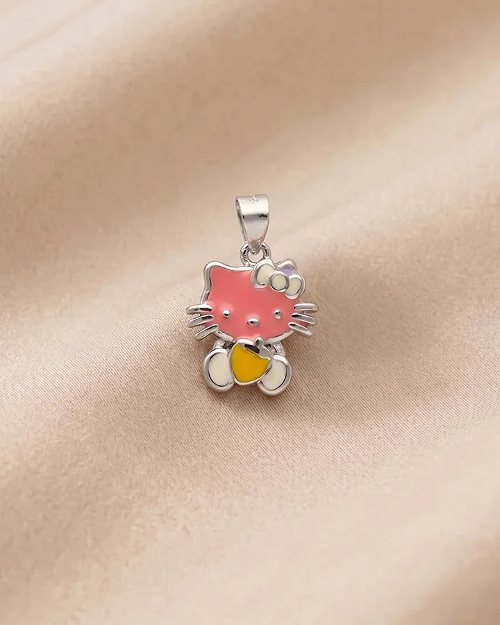 Hello Kitty Pendant in 92.5 Silver