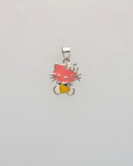 Hello Kitty Pendant in 92.5 Silver