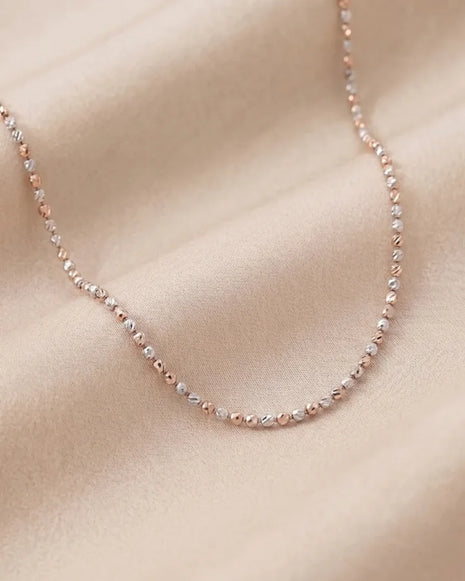 Ball Cut Chain in 92.5 Silver