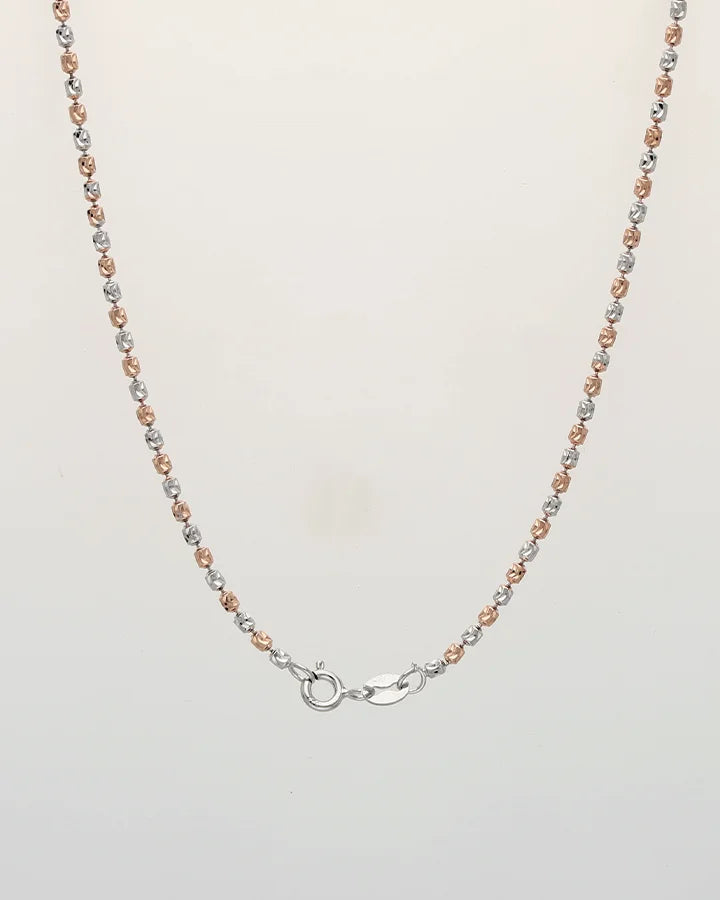 Ball Cut Chain in 92.5 Silver