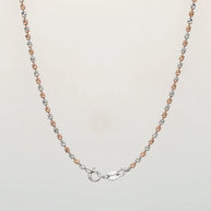 Ball Cut Chain in 92.5 Silver