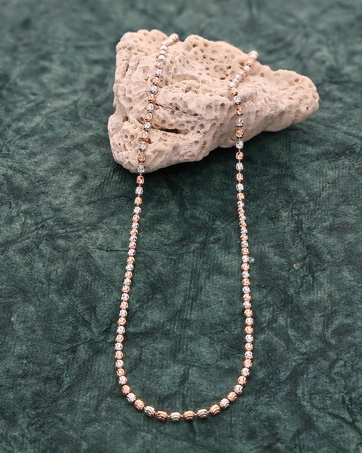Ball Cut Chain in 92.5 Silver