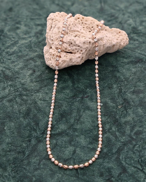 Ball Cut Chain in 92.5 Silver