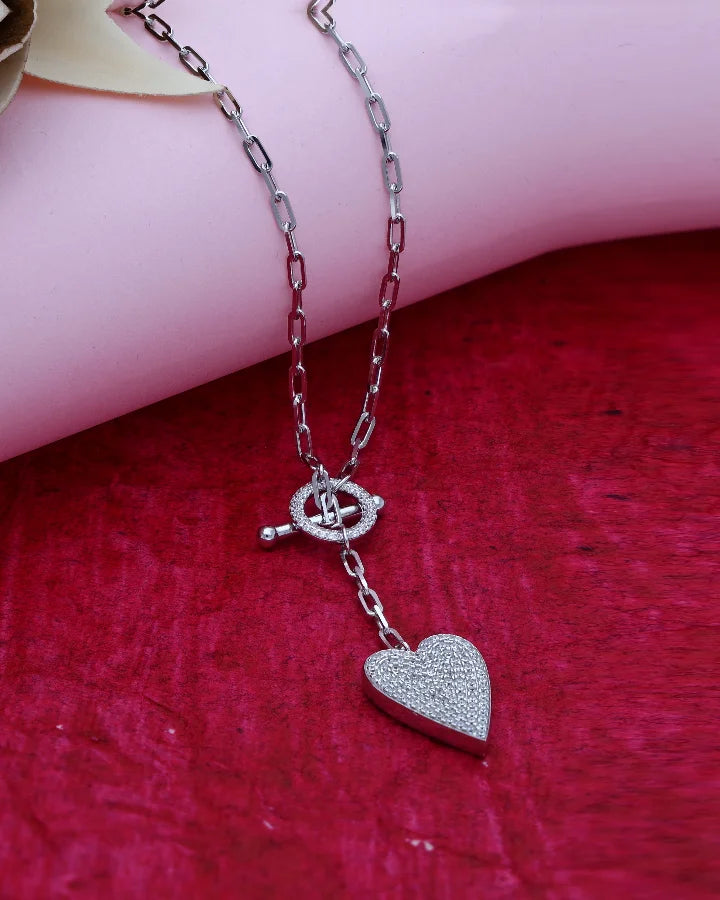 Dual Drop Chain in 92.5 Silver