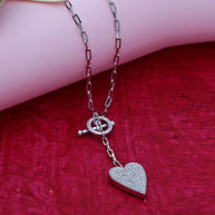 Dual Drop Chain in 92.5 Silver
