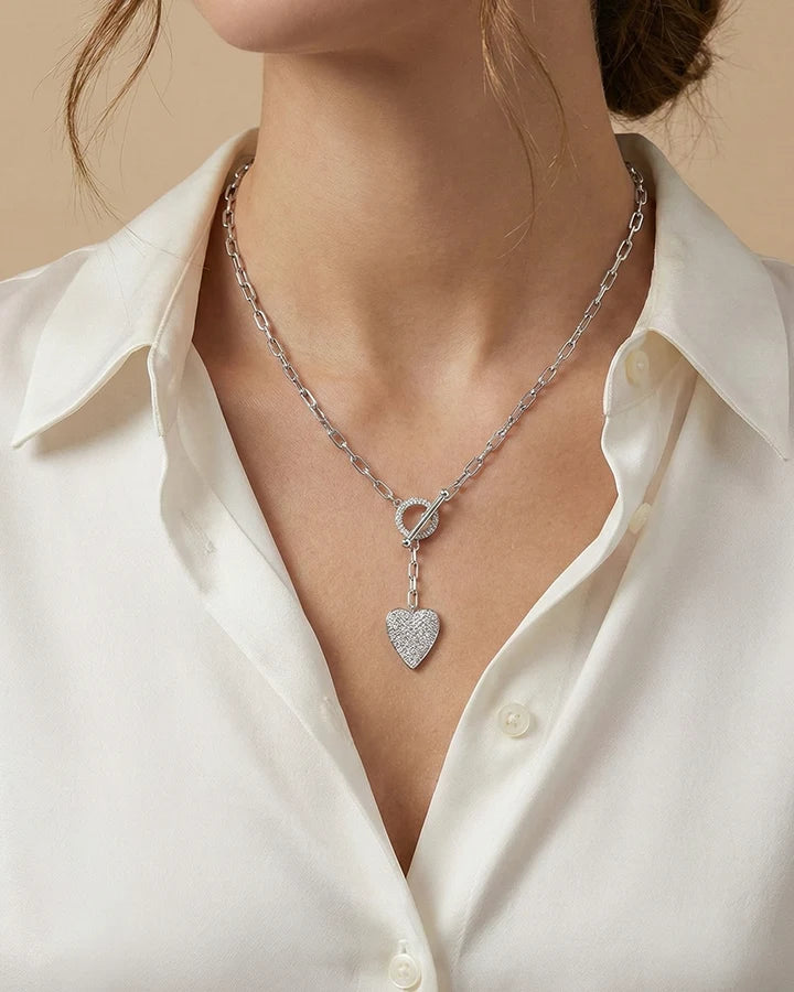 Dual Drop Chain in 92.5 Silver