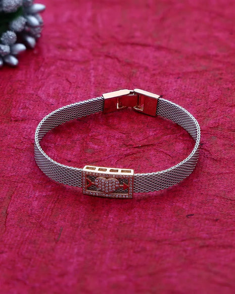 Heart Belt Bracelet in 92.5 Silver