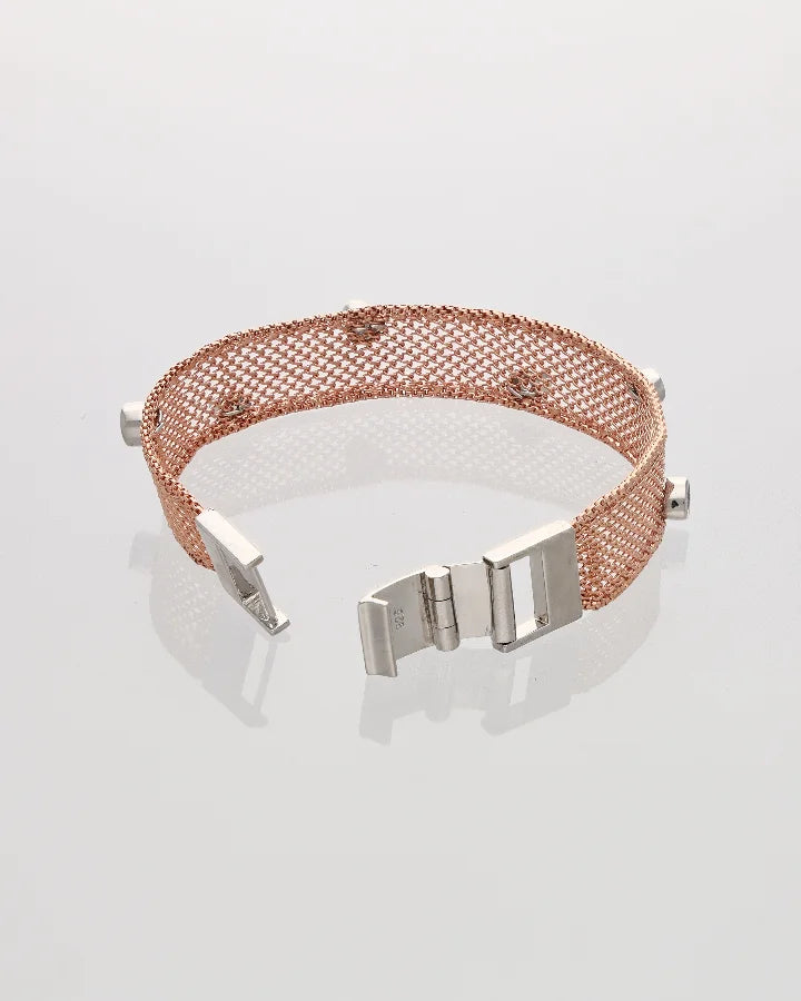 Mesh Bracelet in 92.5 Silver