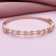 Micro Stone Kada in 92.5 Silver
