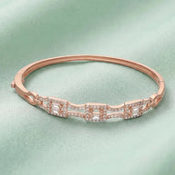 White Stone Kada in 92.5 Silver