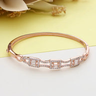 White Stone Kada in 92.5 Silver