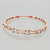 White Stone Kada in 92.5 Silver