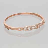 White Stone Kada in 92.5 Silver
