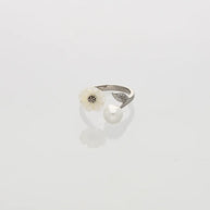 Florea Pearl Ring in 92.5 Silver