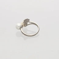 Floral Leaf Ring in 92.5 Silver