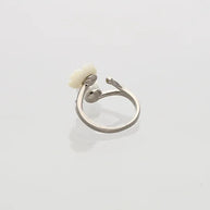 Pearl Floral Ring in 92.5 Silver